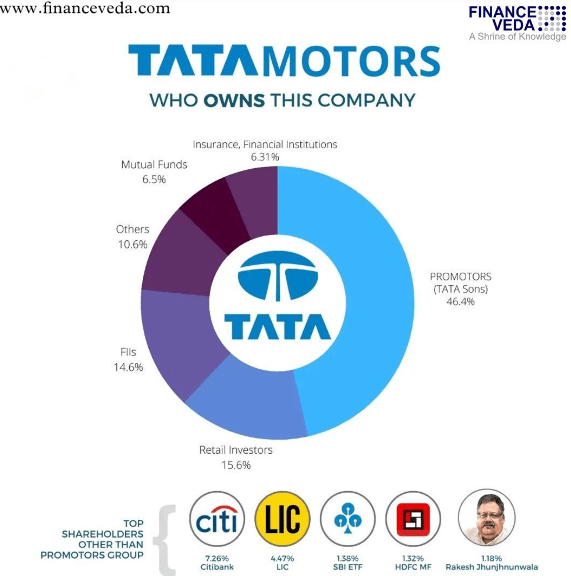 Tata Motors Ownership Chart