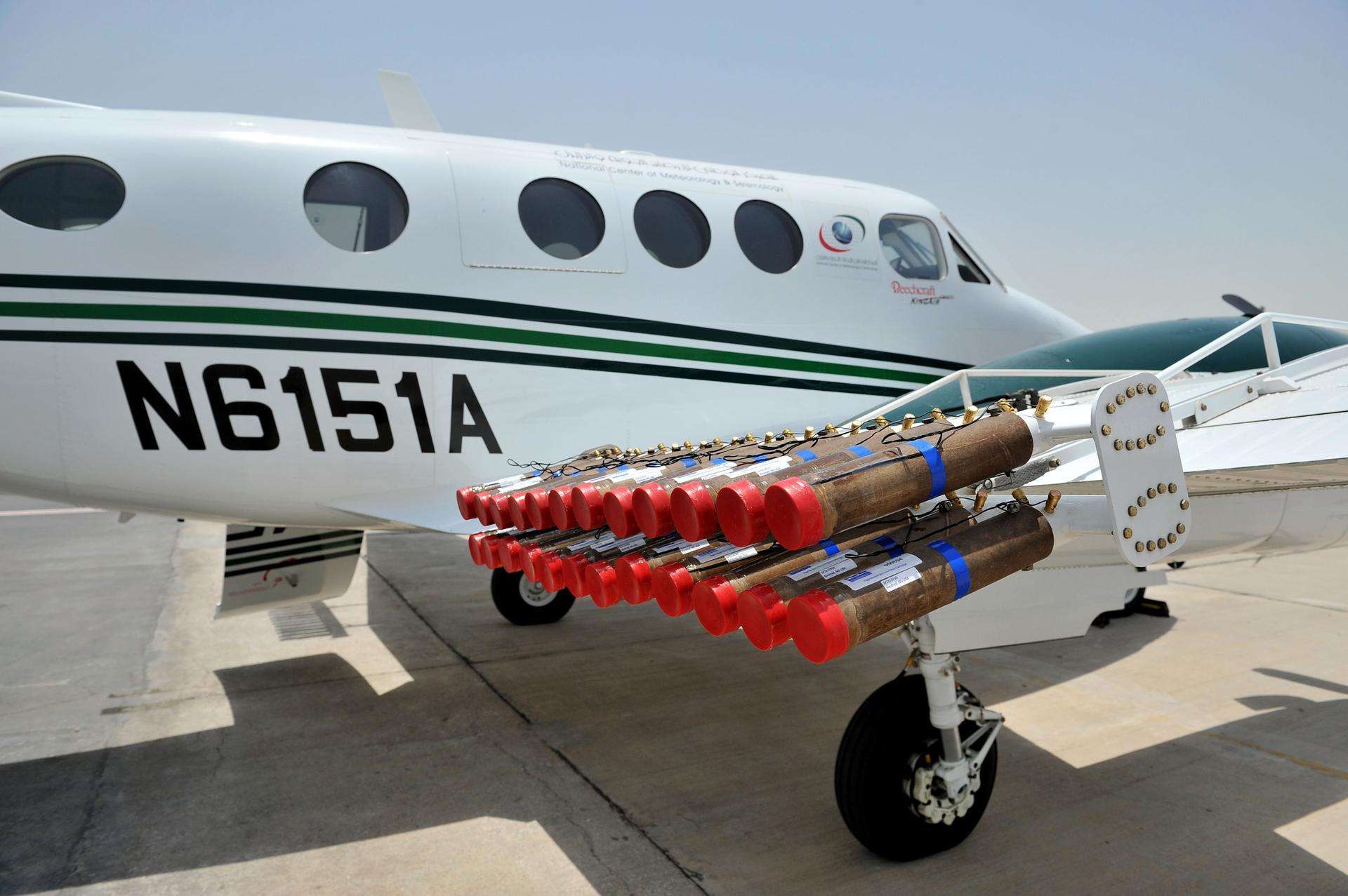 Aircrafts Loaded With Cloud Seeds (Silver Iodide) For Artificial Rainfall In UAE