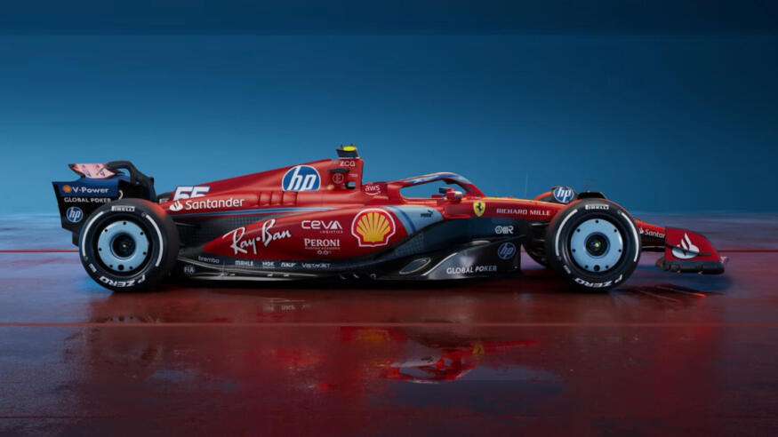 Ferrari's new F1 Miami livery for the Grand Prix as HP joins